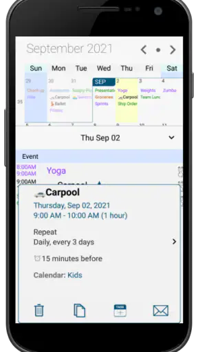 Pocket Informant screenshot 2