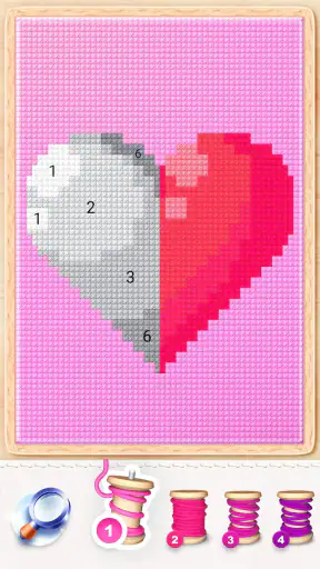 Point de croix magique-couleur screenshot 11