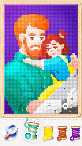 Point de croix magique-couleur screenshot 8