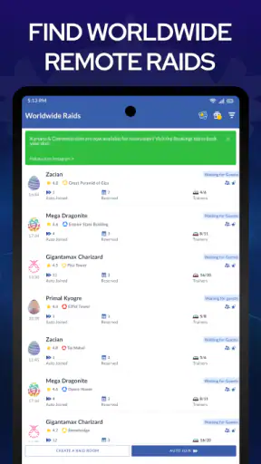PokeRaid - for Pokémon GO Raid screenshot 8