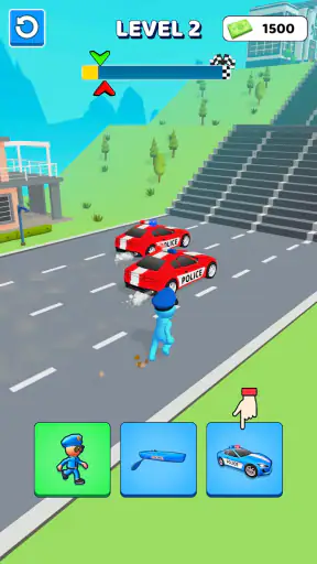 Police Car Shape Shifting Race screenshot 10