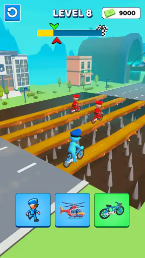 Police Car Shape Shifting Race screenshot 3