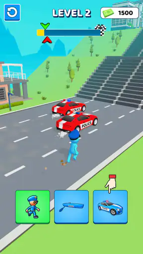 Police Car Shape Shifting Race screenshot 5