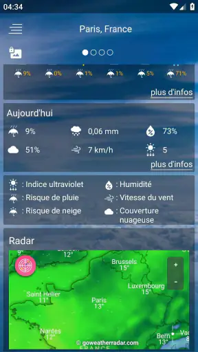 Prevision meteo screenshot 4