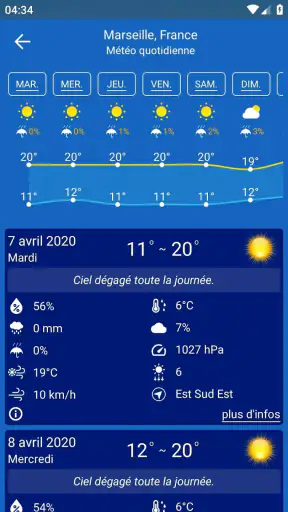 Prevision meteo screenshot 6