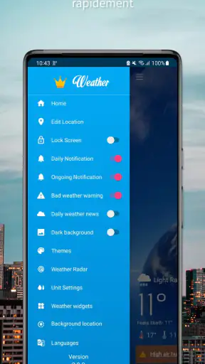 Prévisions météo (carte radar) screenshot 7