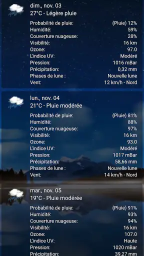 Prévisions météo en temps réel screenshot 6