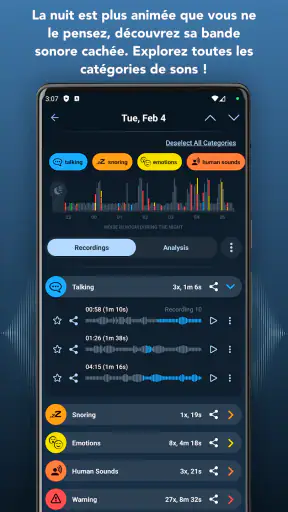 Noxogy: Enregistreur Sommeil screenshot 2