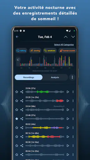 Noxogy: Enregistreur Sommeil screenshot 3