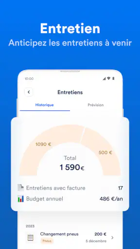 Carnet d'entretien, historique screenshot 4