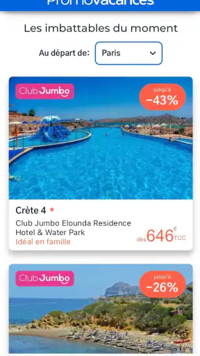 Promovacances : Vols, Séjours screenshot 6