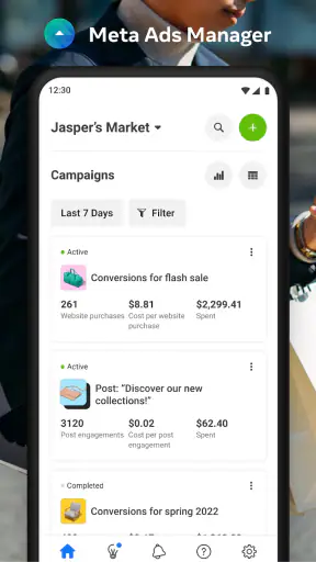 Publicités Facebook screenshot 1