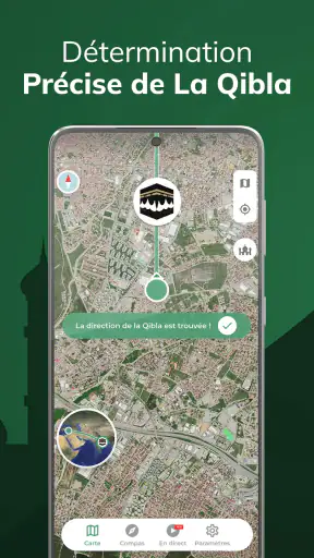 Qibla Boussole 100%, Kibla screenshot 1