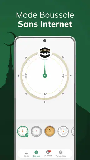 Qibla Boussole 100%, Kibla screenshot 2