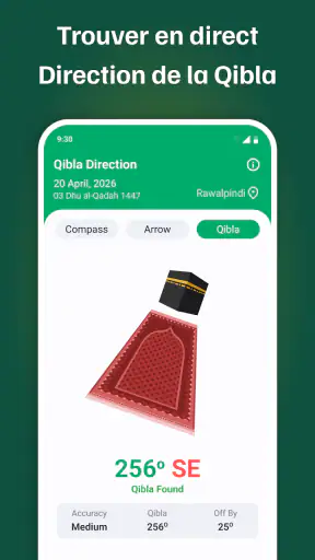 Qibla Finder : Boussole screenshot 12