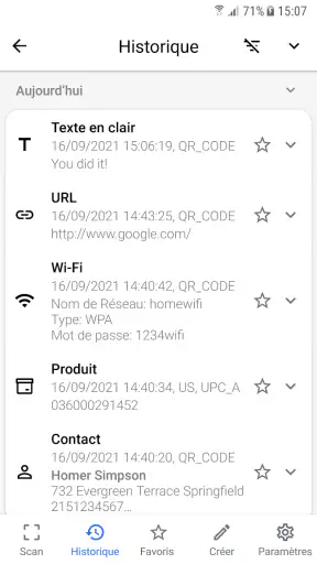 Scanner QR et code-barres screenshot 7