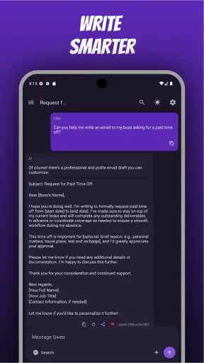 Quen AI: Chat with Qwen 3.6 screenshot 2
