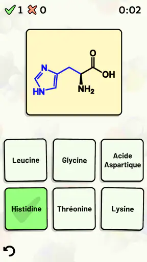 Quiz Acides Aminés screenshot 11