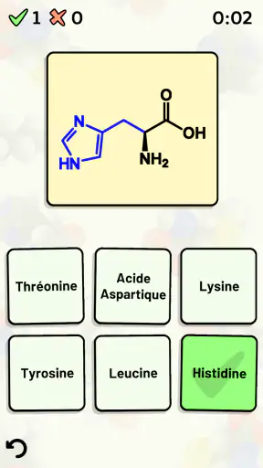 Quiz Acides Aminés screenshot 5