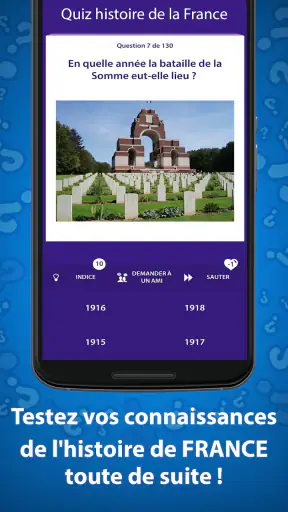 Quiz Histoire de la France screenshot 2