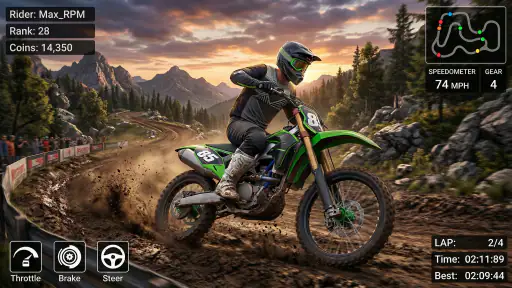 Real Extreme Bike Racing Game screenshot 2
