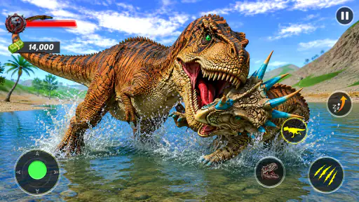 Real Jurassic Dino Revolt Game screenshot 10