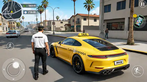 Real Taxi Car Drifting Driving screenshot 7