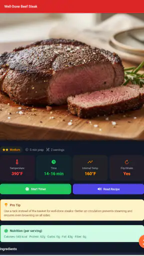 Recettes pour Friteuse à Air screenshot 11