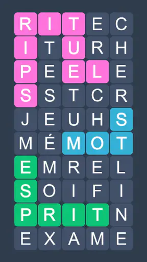 Mots Mêlés - Fillwords screenshot 1