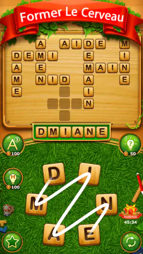 Recherche Par Mots Croisés Jeu screenshot 3