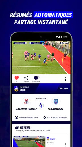 Rematch - Vidéos sport amateur screenshot 5