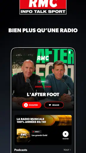 RMC Radio: podcast, live, foot screenshot 2