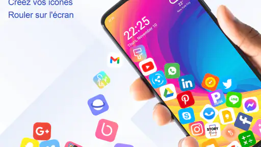 Rolling Icon - Fond D'écran 3D screenshot 1