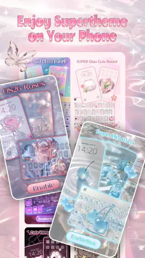 Simple Pink Butterfly Theme screenshot 3