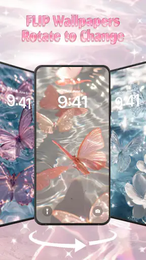 Simple Pink Butterfly Theme screenshot 6