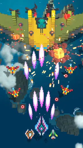 Sky Wings VIP : Pixel Fighters screenshot 12