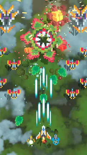 Sky Wings VIP : Pixel Fighters screenshot 9