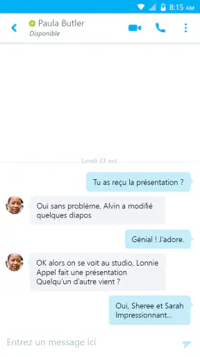 Skype for Business for Android screenshot 2