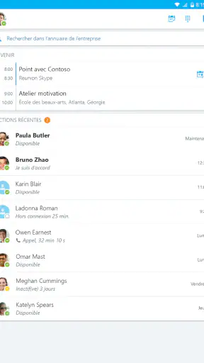 Skype for Business for Android screenshot 9