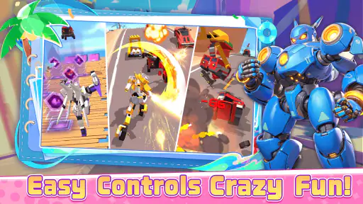 Smash Car : Robot Racing screenshot 4