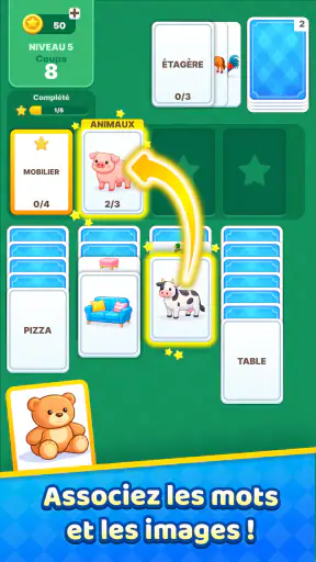 Solitaire Words & Pictures screenshot 1