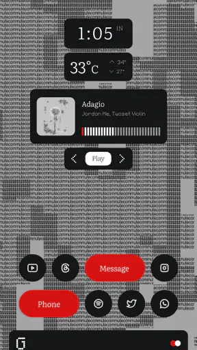 Something KWGT - Nothing Style screenshot 11