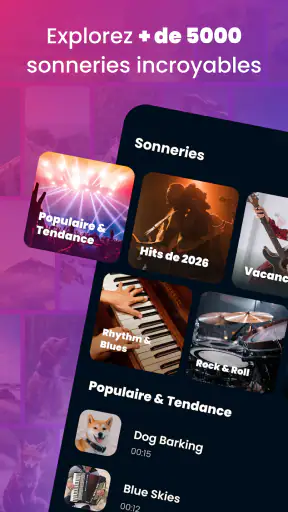 Sonnerie de Téléphone Musique screenshot 1