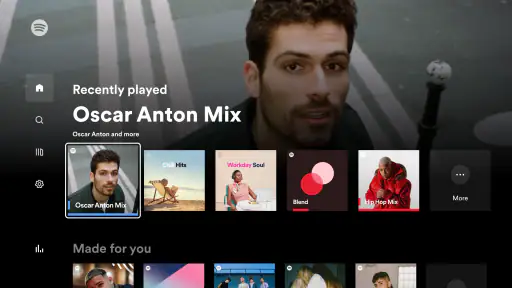 Spotify Music pour Android TV screenshot