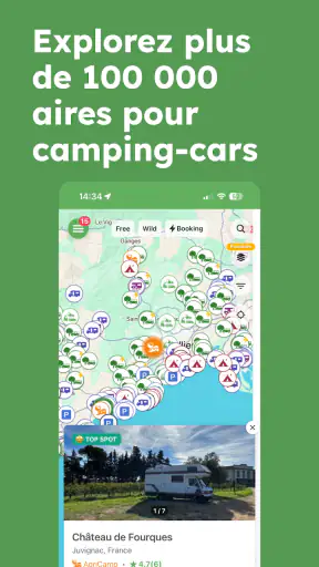 StayFree - camping en Europe screenshot 2