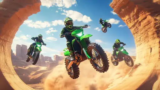 Stunt Motorcycle Racing Game screenshot 2