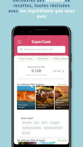 Supercook Trouveur de recette screenshot 2