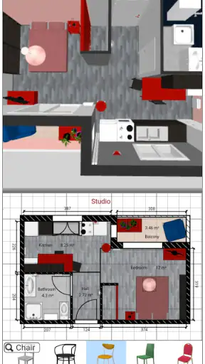 Sweet Home 3D Planifiez Maison screenshot 2
