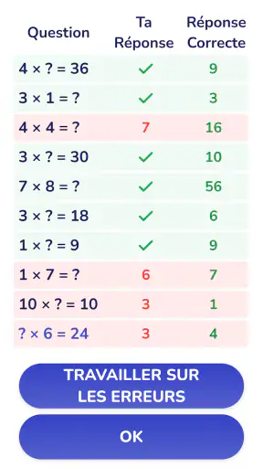 Table de multiplication - Math screenshot 12
