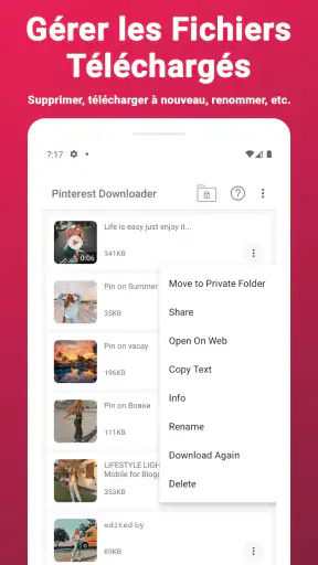 Téléchargement Vidéo Pinterest screenshot 4